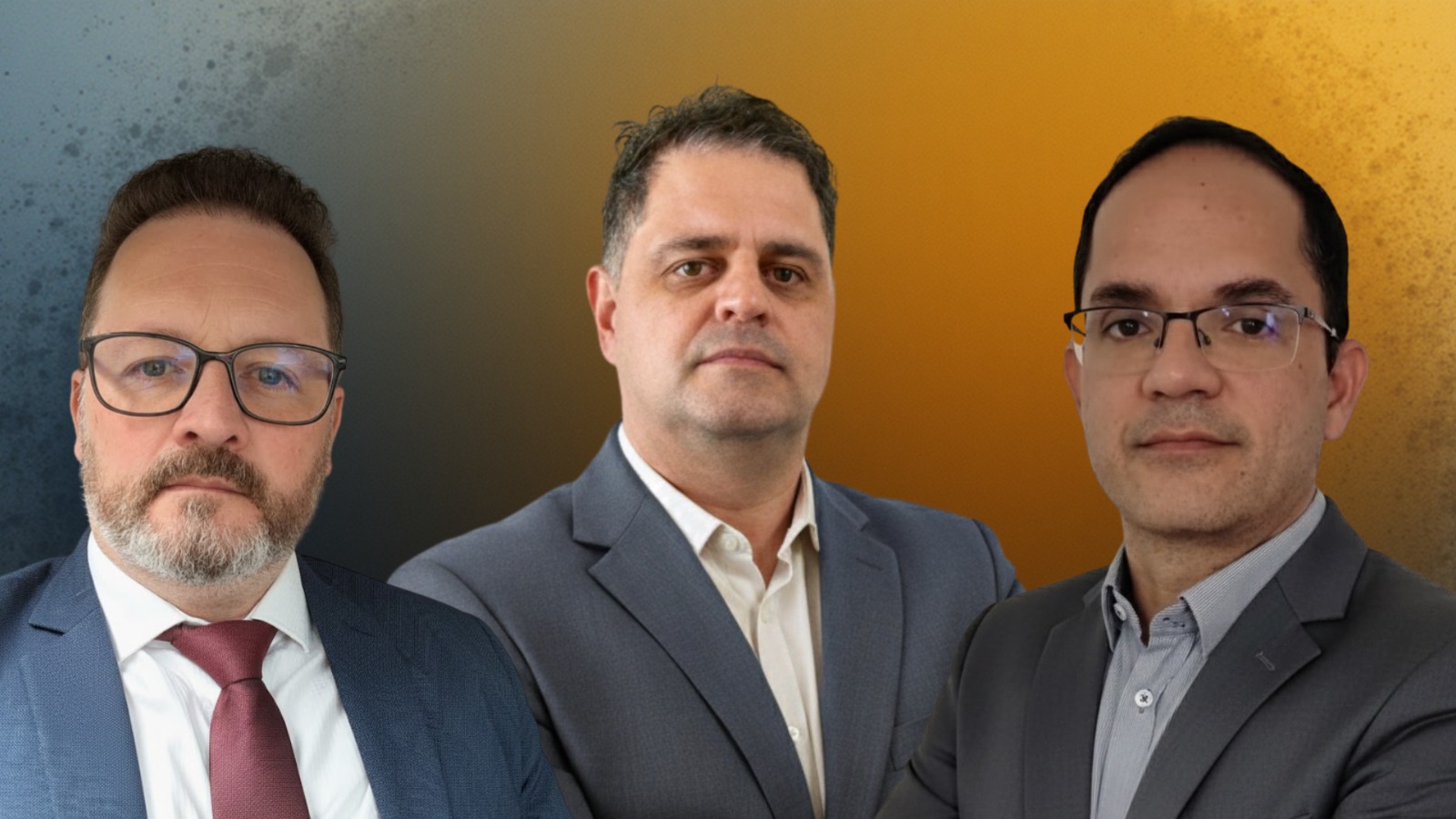 Willian Zonato, Alexandre Marcolino e José Edival — especialistas em avaliação de imóveis